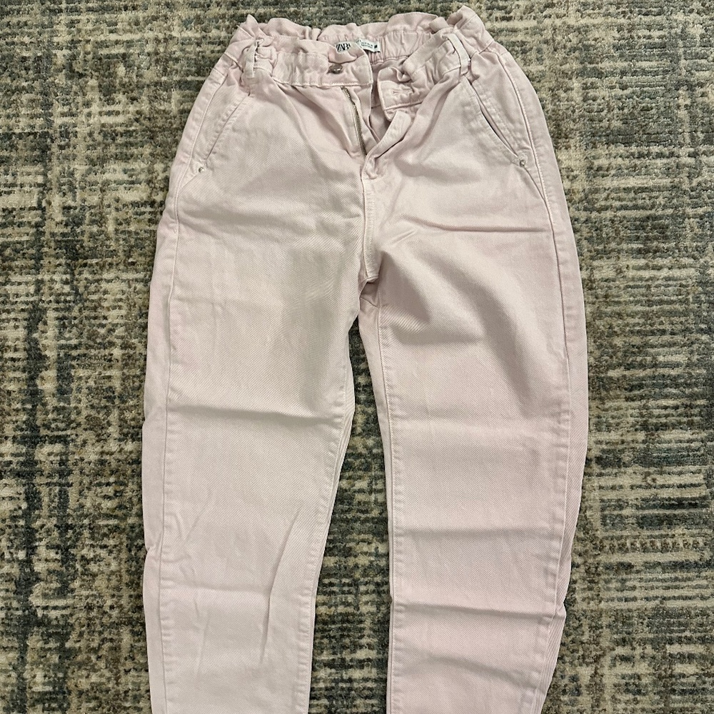 Pink Straight Leg Jeans